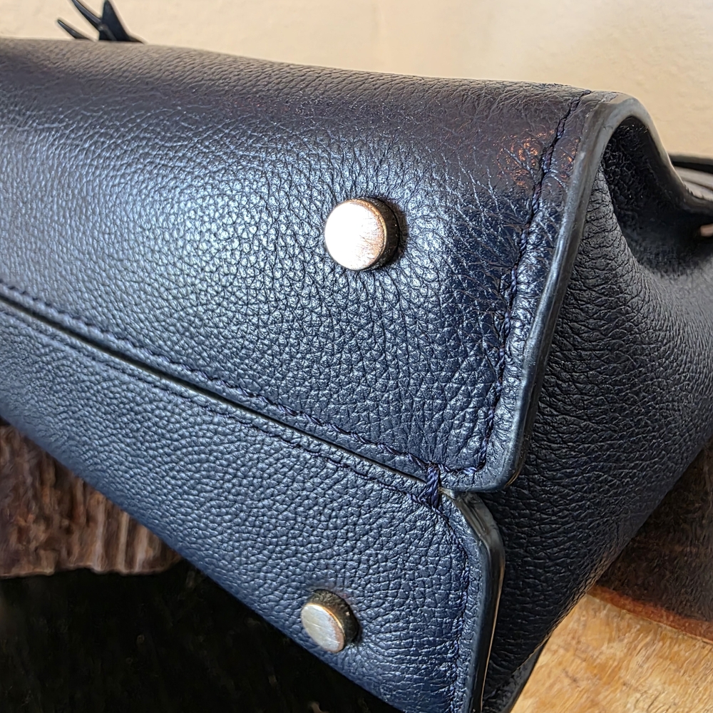Kate Spade Navy Leather Crossbody"Toujours" CoA - Picture 9 of 14